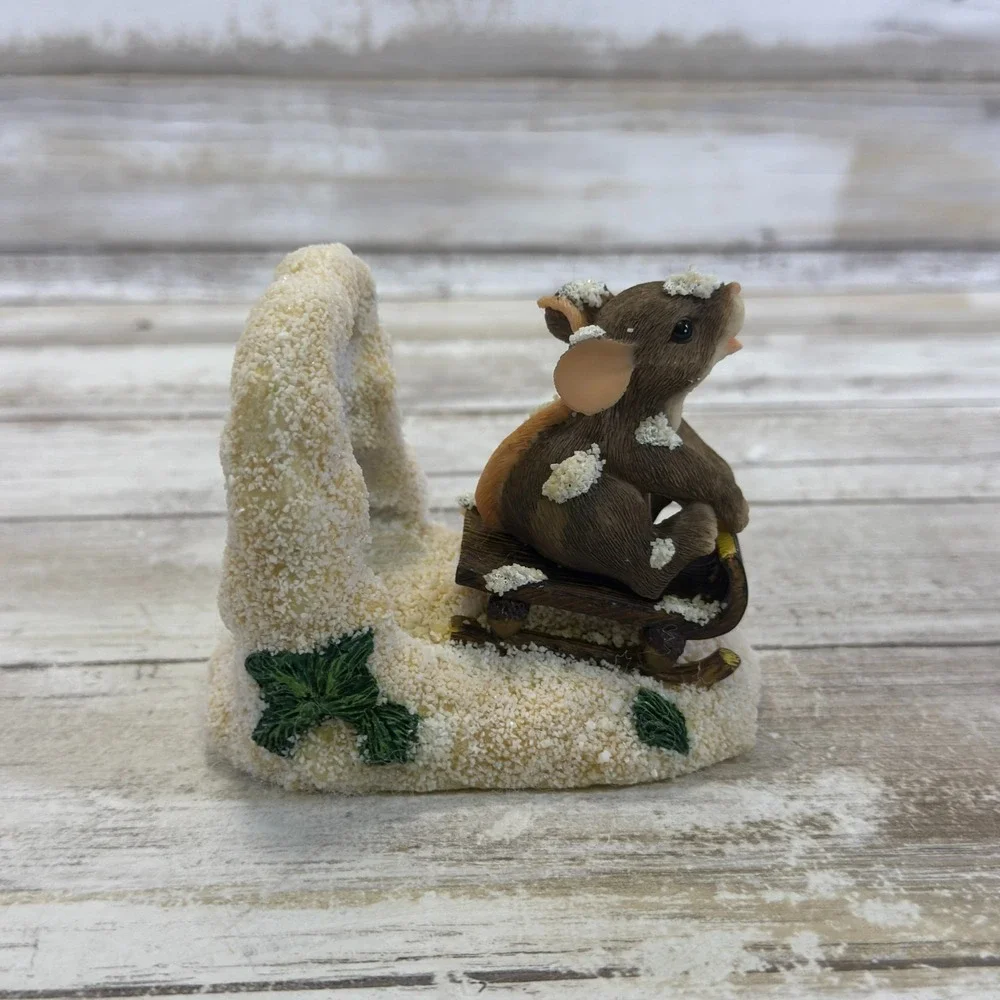 Charming Tails Mouse Figurine Dashing Through The‎ Snow Fitz & Floyd 87/234